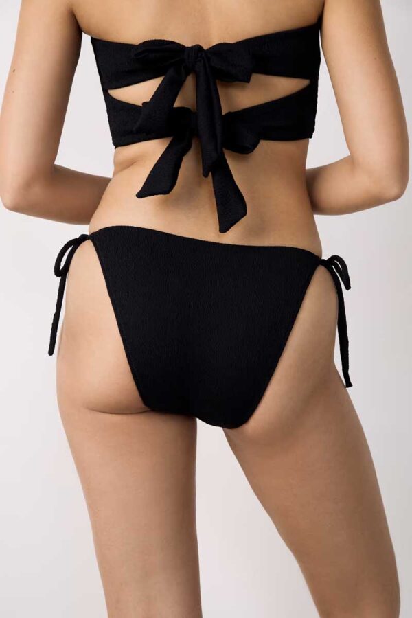 LUMINEUX Pearl detail tie-side bikini bottom - Image 2