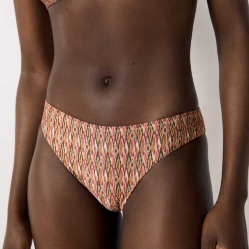 LUMINEUX Patterned bikini bottom brief