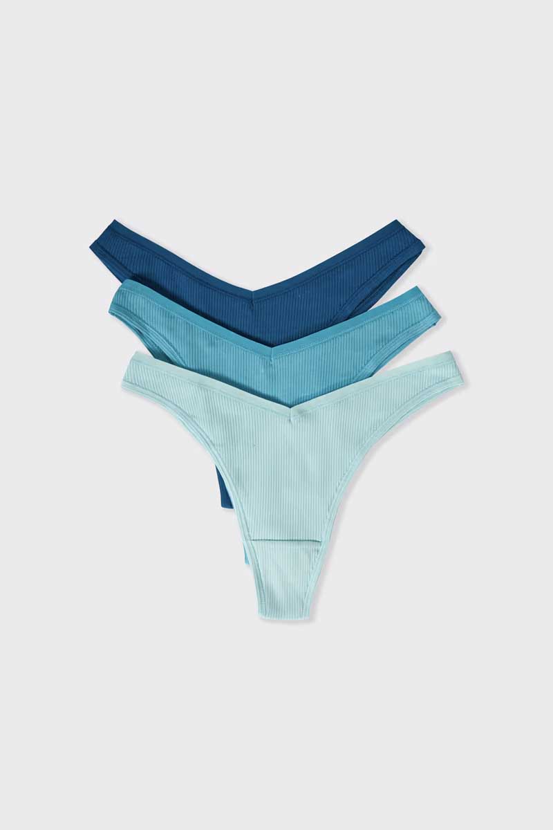JOHN Pack of 3 cotton thongs - ETAM - Lingerie - Panties