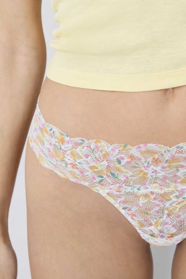 SWEET PRINT Printed lace thong - Image 3