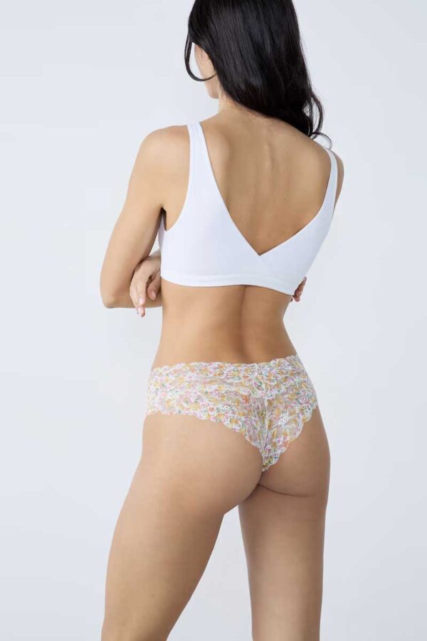 SWEET PRINT Printed lace V-shape hipster - Image 3