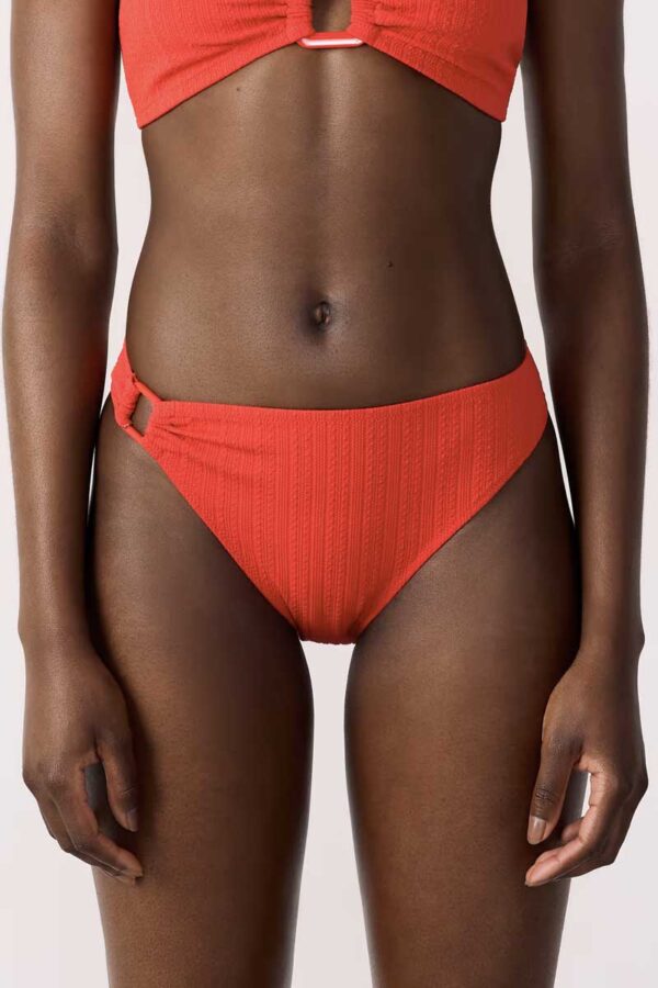 ZAGARA Ring detail bikini bottoms