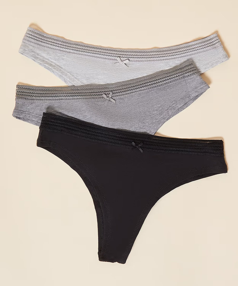 JACK LACE 3-Pack Thong - ETAM - Lingerie - Panties