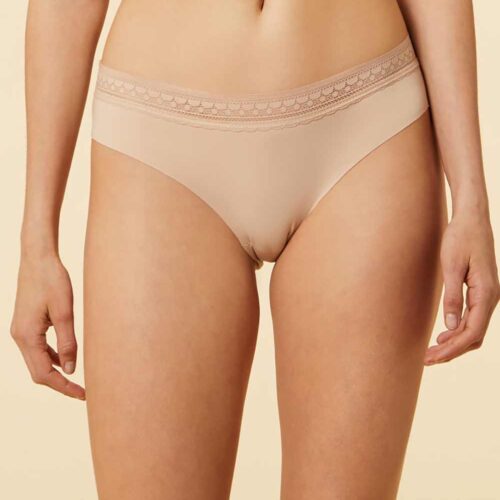 INVISIBLE Microfiber Boyshorts With Lace Details