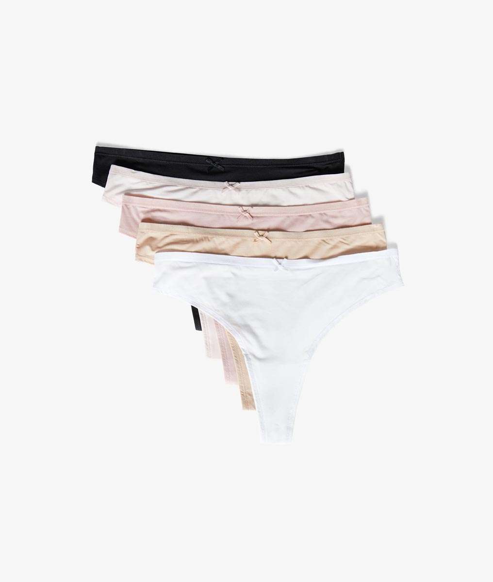 JACK MICRO Pack of 5 thongs - ETAM - Lingerie - Panties