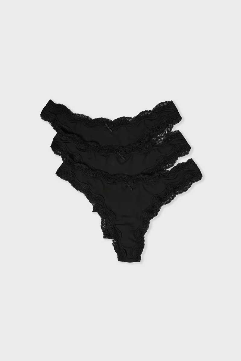 JIM MICRO – 3 TANGAS - ETAM - Lingerie - Panties