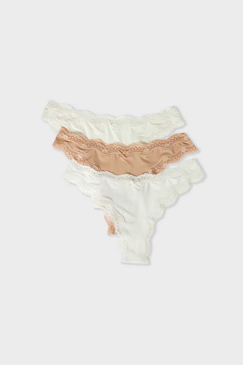 JIM MICRO – 3 TANGAS - ETAM - Lingerie - Panties