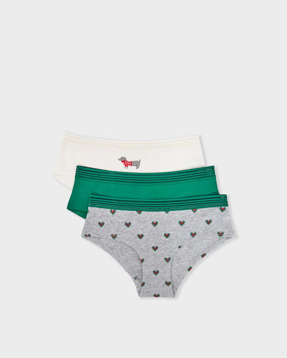 JACKIE LACE – 3 SHORTIES - ETAM - Lingerie - Panties