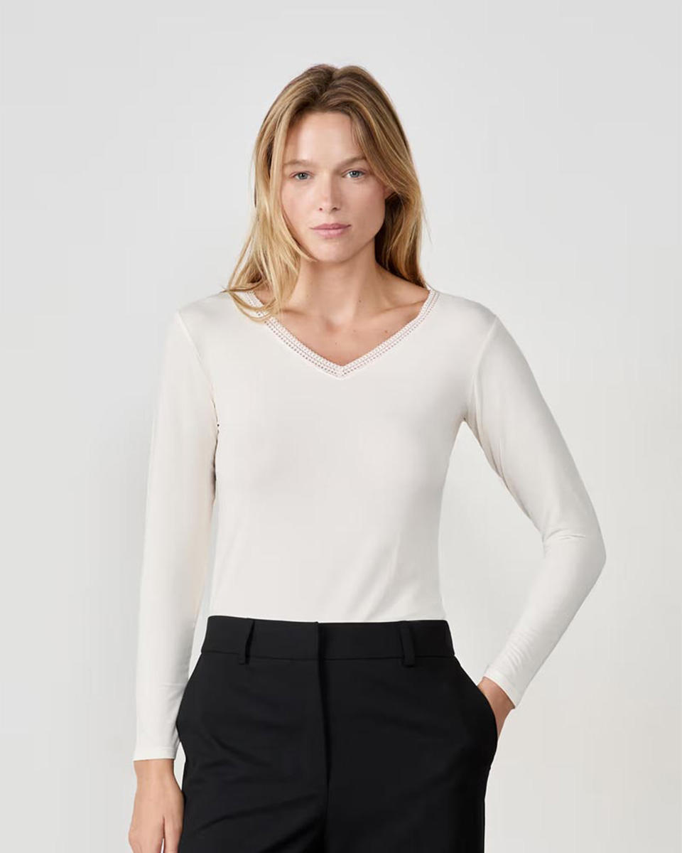 WARME UP LACE – T-SHIRT ML - ETAM - Nightwear - Pyjamas