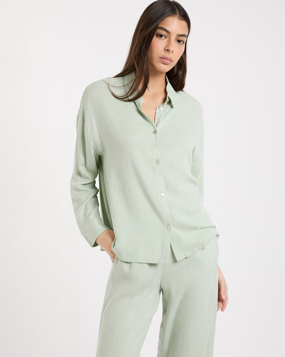 RYM - Satin long-sleeved pyjama shirt - Image 3