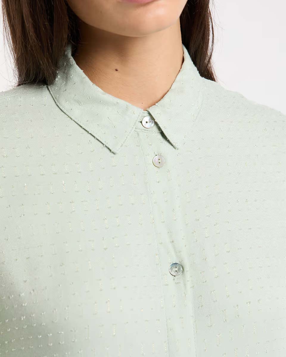 RYM - Satin long-sleeved pyjama shirt - Image 4